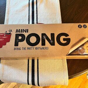 Mini Pong by Buffalo Games– Tabletop Drinking Party Game– New